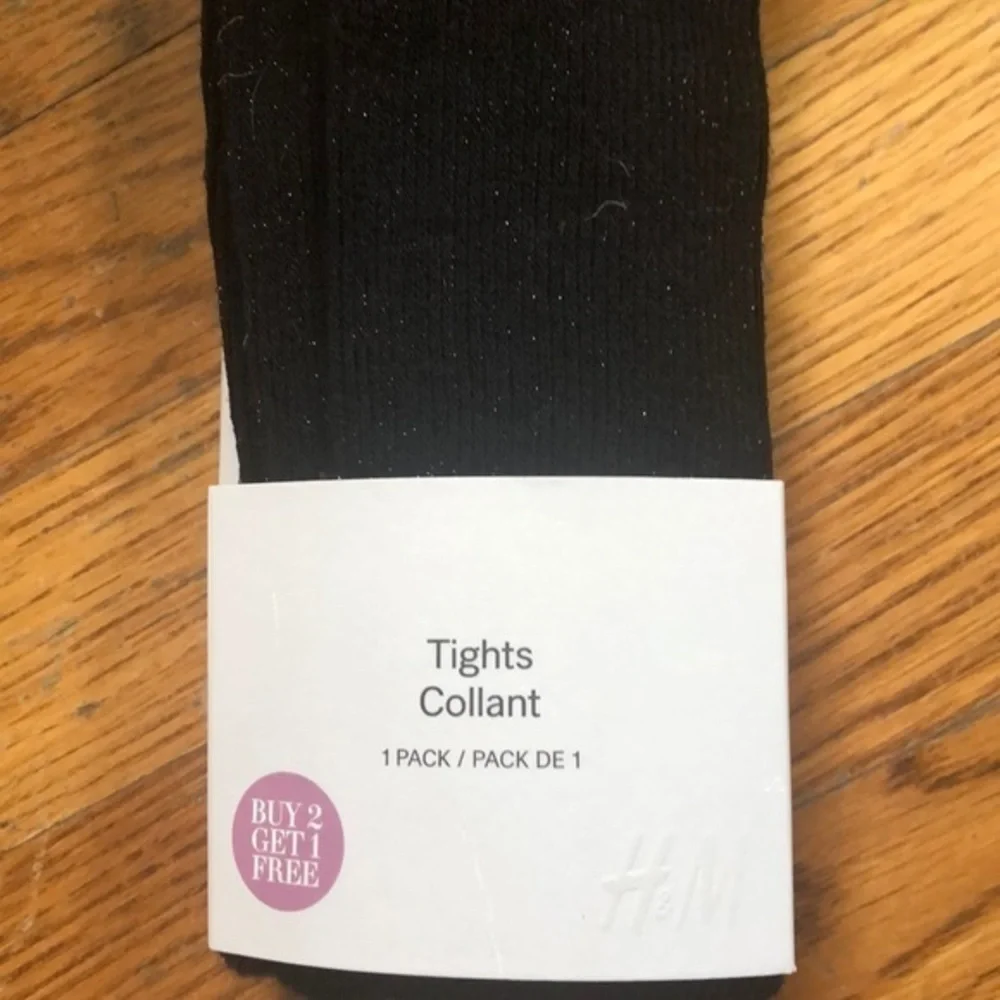 NEW H&M Black Tights size XS